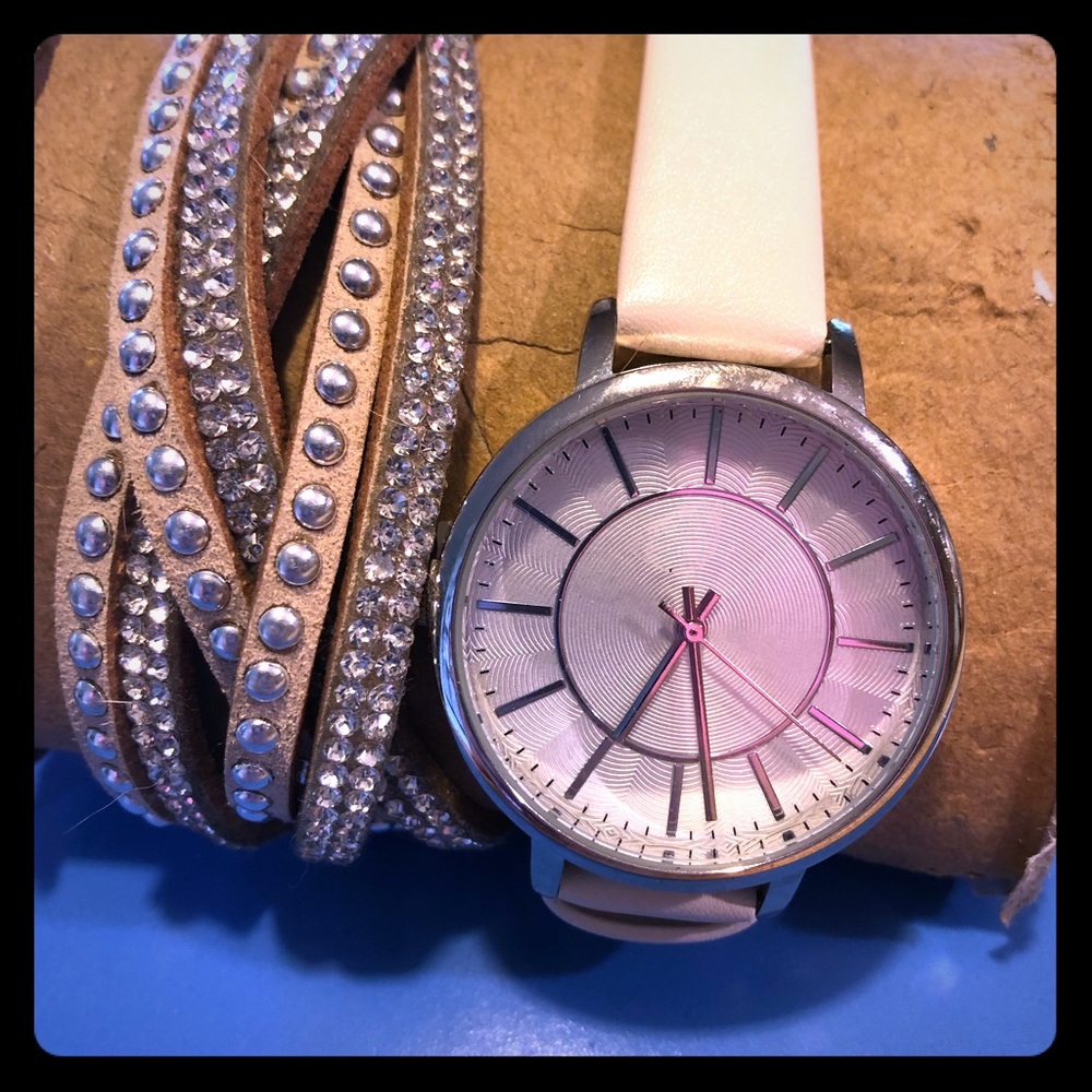 Fashion watch and bracelet